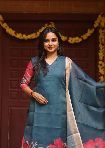 Aroha Zuri Top & Dupatta Set