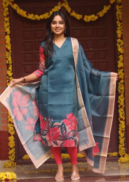 Aroha Zuri Top & Dupatta Set
