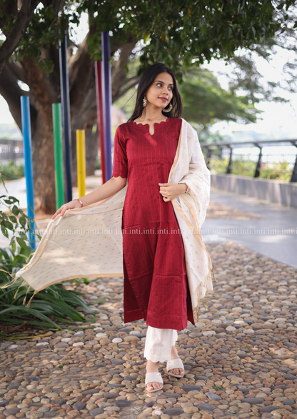 Cherry Stripes Salwar Suit