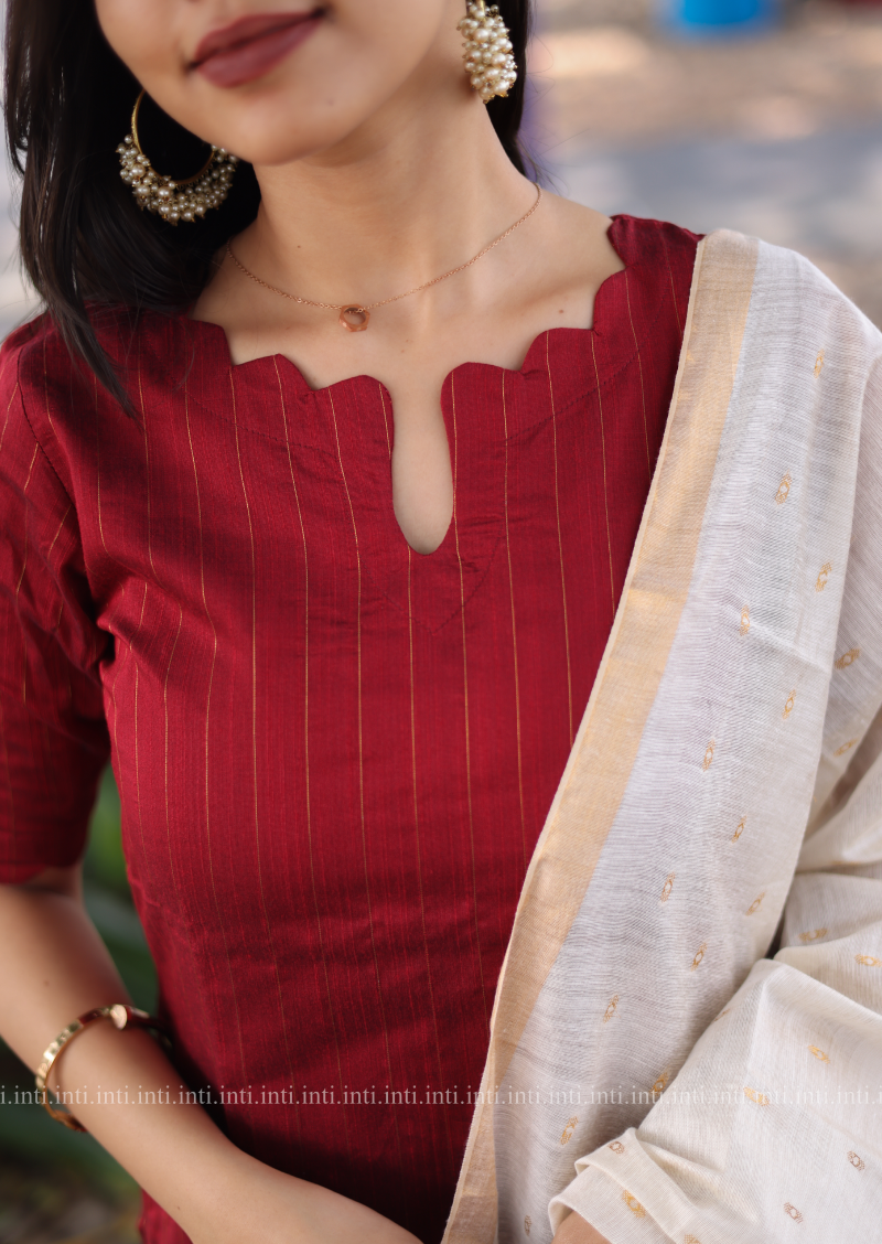 Cherry Stripes Salwar Suit