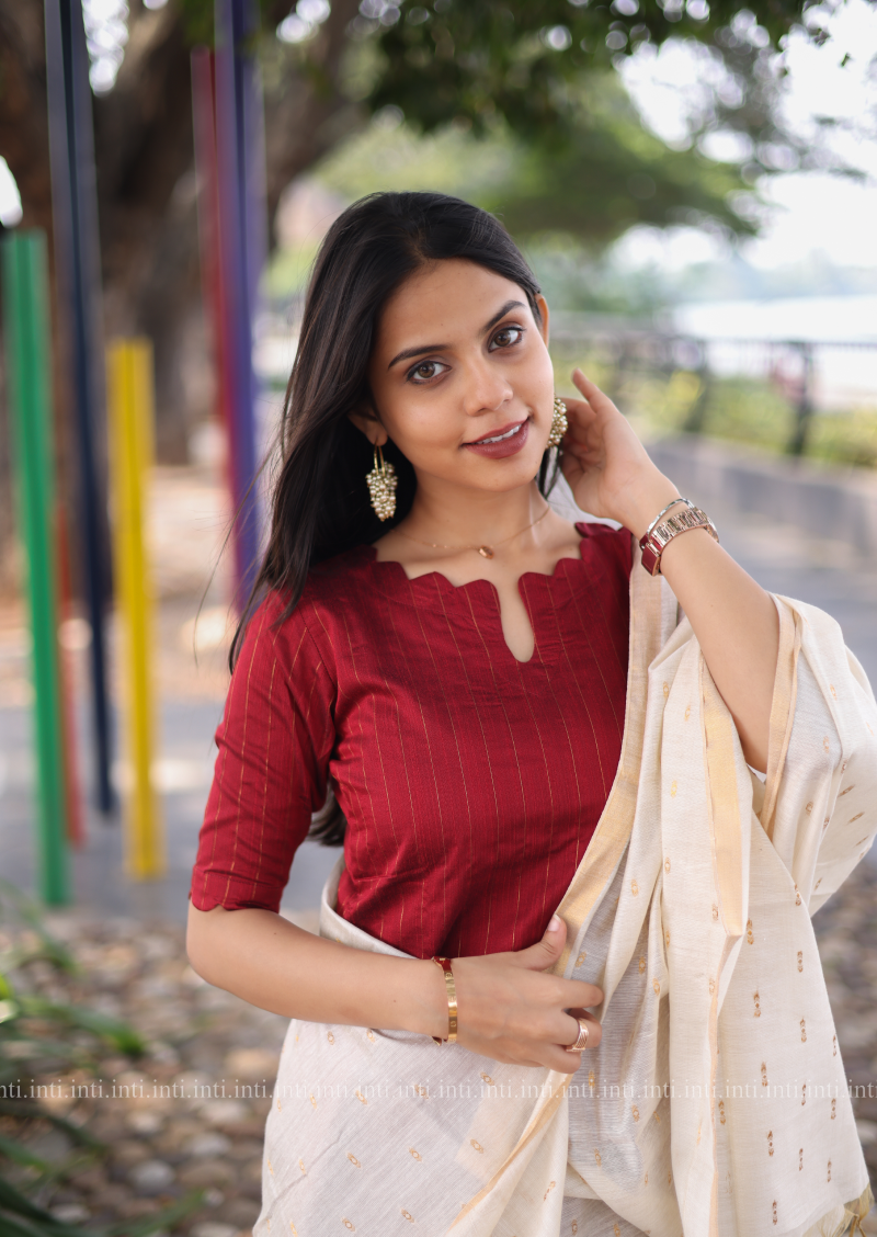 Cherry Stripes Salwar Suit