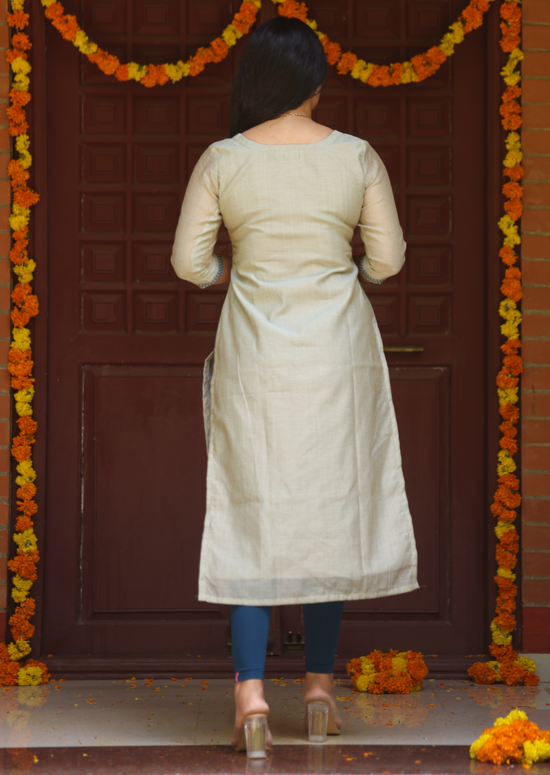 Blue Lotus Top & Dupatta Set