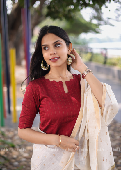 Cherry Stripes Salwar Suit