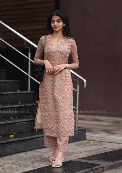 Brown Eclair Top & Pant Set