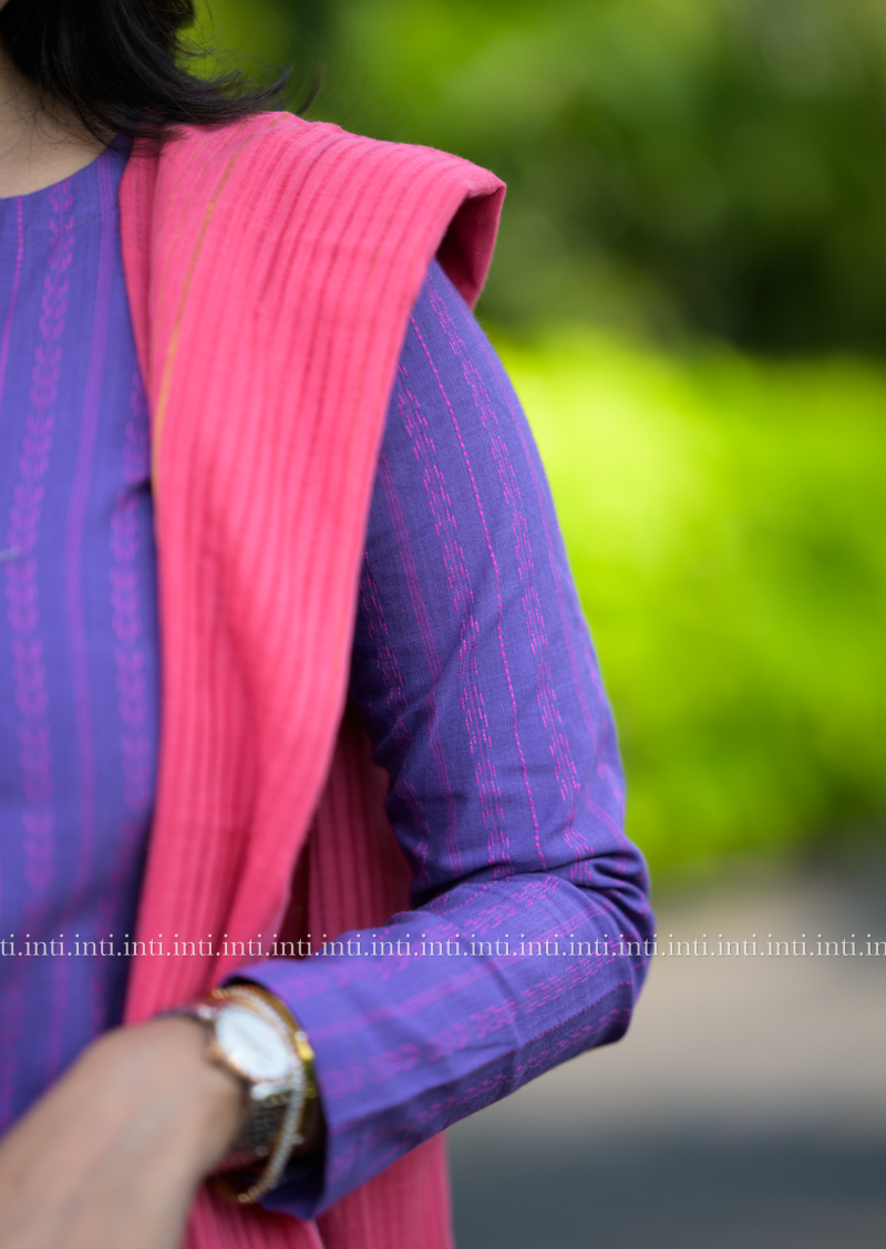 Violet Rose Top and Dupatta Set