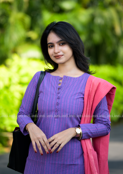 Violet Rose Top and Dupatta Set