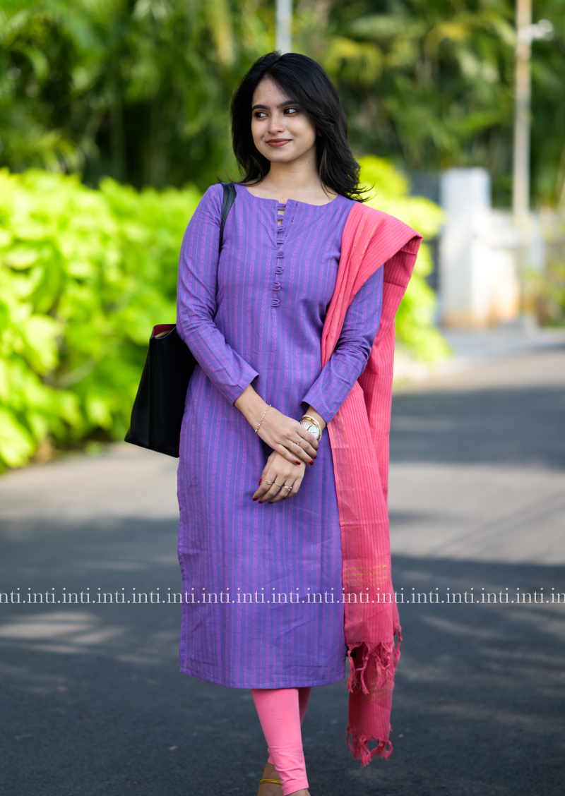 Violet Rose Top and Dupatta Set