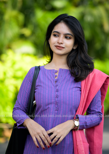 Violet Rose Top and Dupatta Set