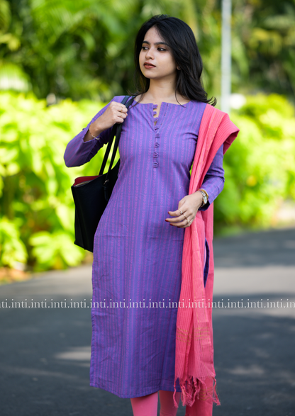 Violet Rose Top and Dupatta Set