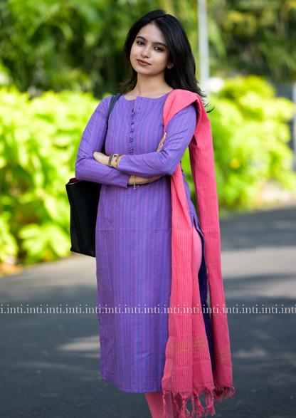 Violet Rose Top and Dupatta Set