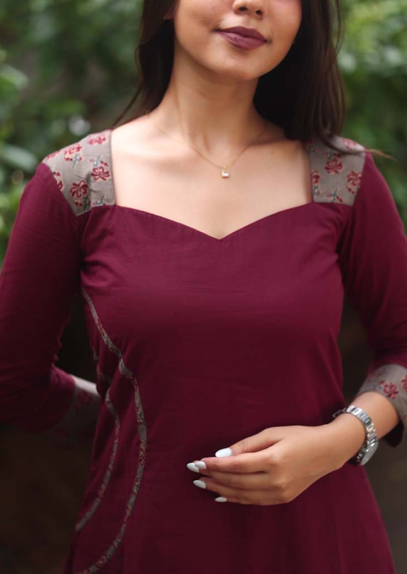 Darian Magenta Salwar Suit