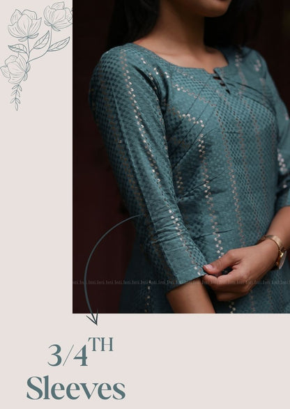 Frost Glow Haze Kurti