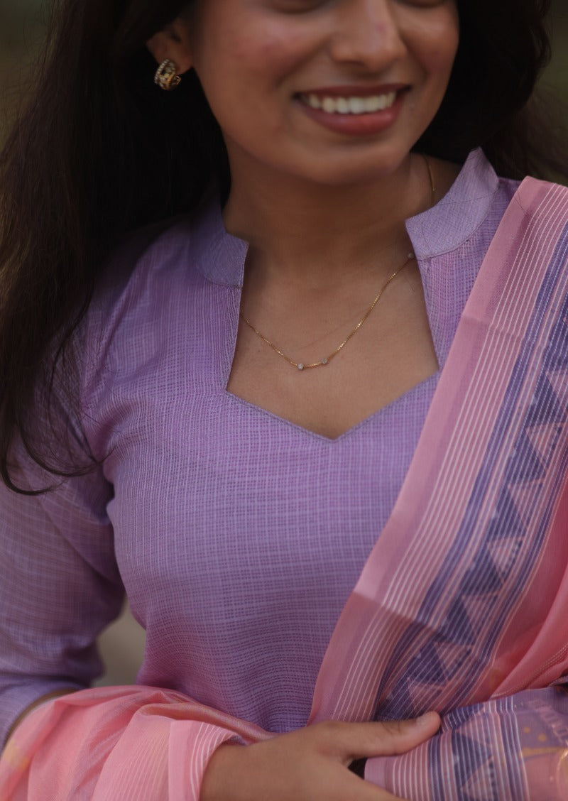 Dreamy Blush Top & Dupatta Set