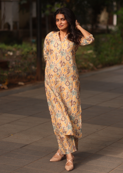 Earthline Prints Top & pant Set