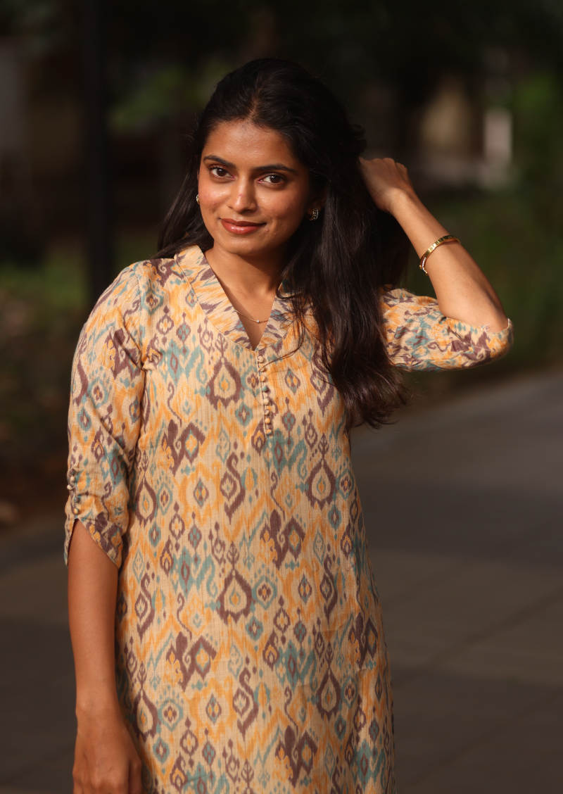 Earthline Prints Top & pant Set