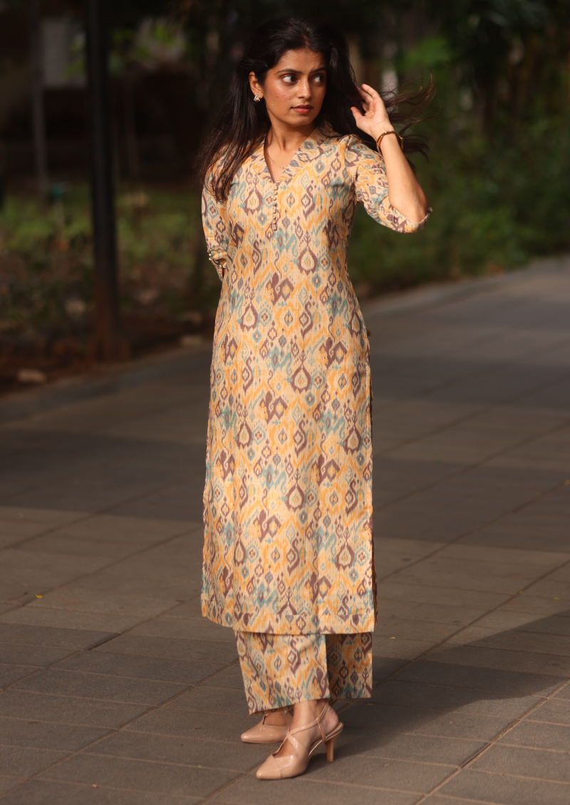 Earthline Prints Top & pant Set