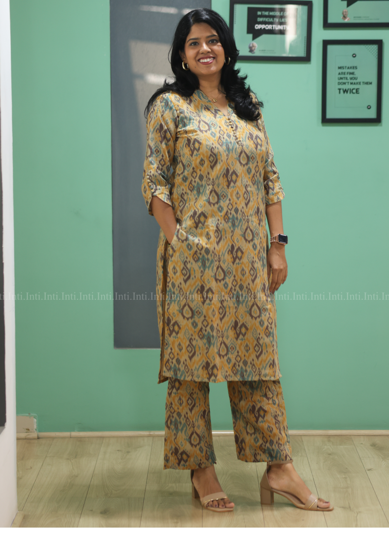 Earthline Prints Top & pant Set