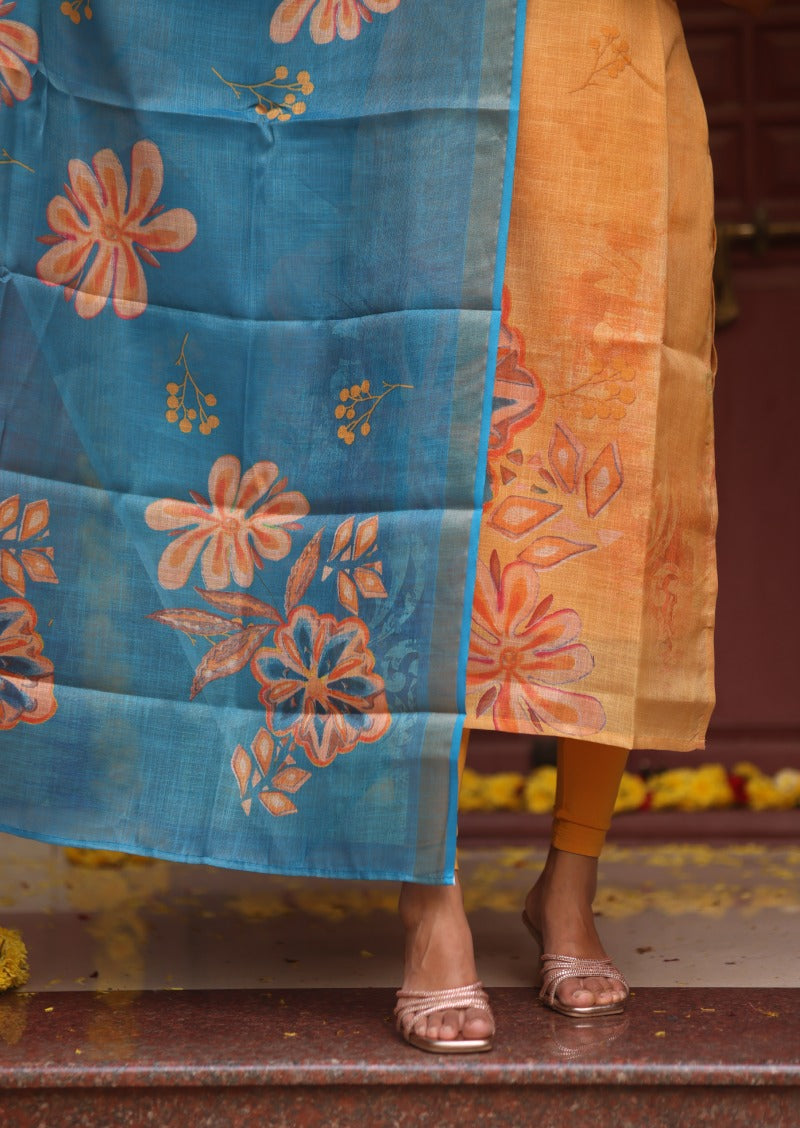 Fira Pattern Top & Dupatta Set