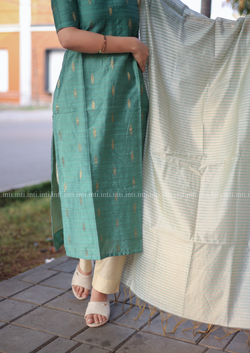 Cyan Whisper Salwar Suit