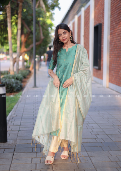 Cyan Whisper Salwar Suit