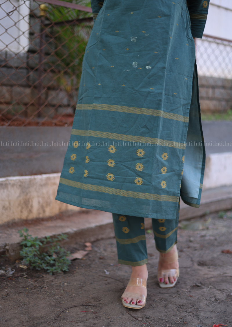 Green Gala Top & Pant Set