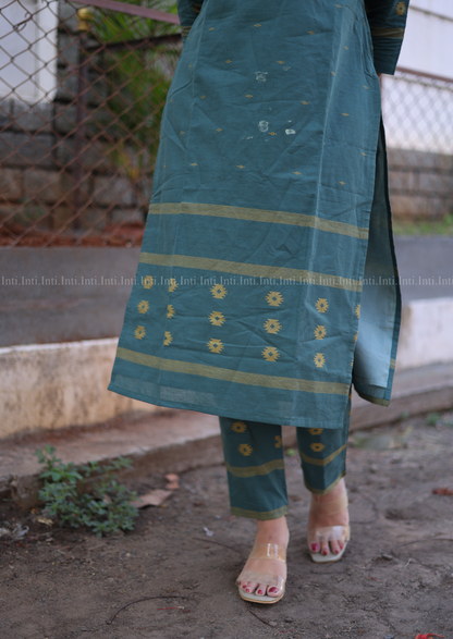 Green Gala Top & Pant Set