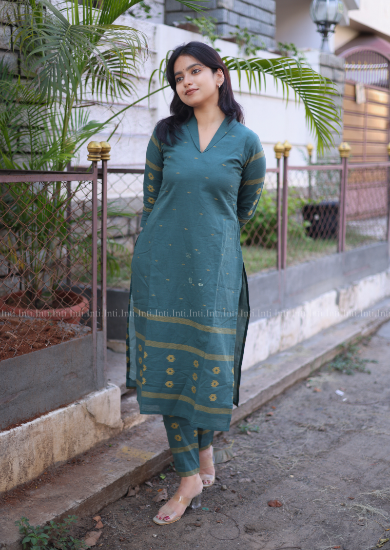 Green Gala Top & Pant Set