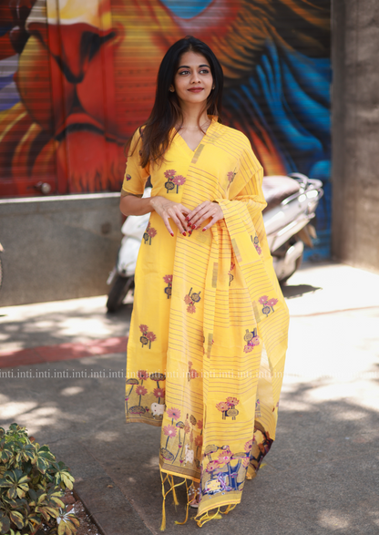 Turmeric Haze Salwar Suit