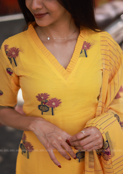 Turmeric Haze Salwar Suit