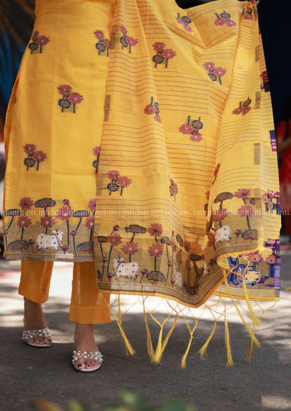 Turmeric Haze Salwar Suit