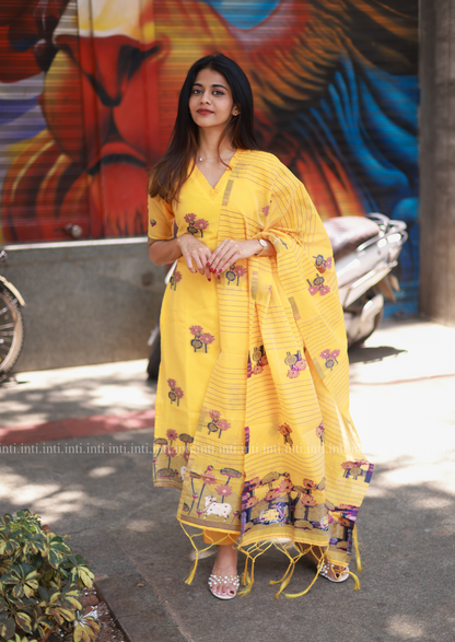 Turmeric Haze Salwar Suit