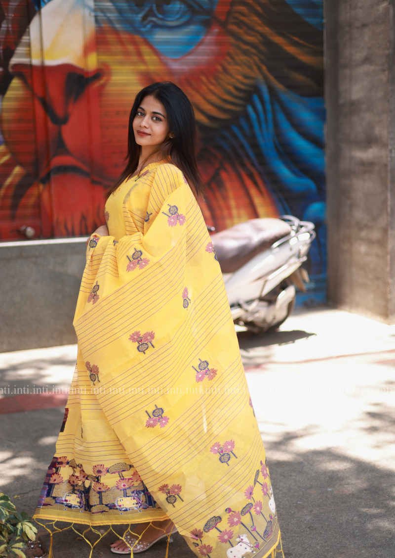 Turmeric Haze Salwar Suit