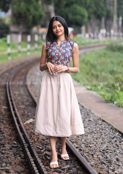 Sailor's Heart Crop Top and Skirt