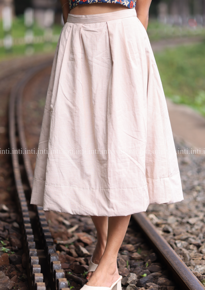 Beige - Midi Skirt