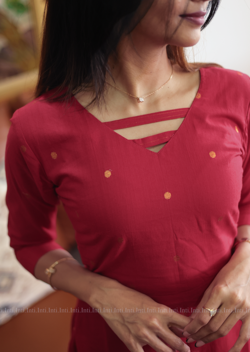 Lady in Red Top & Pant Set