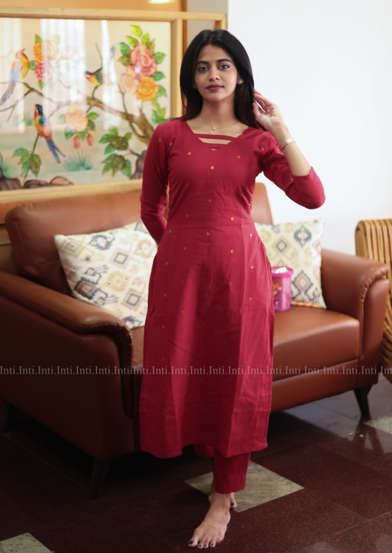 Lady in Red Top & Pant Set