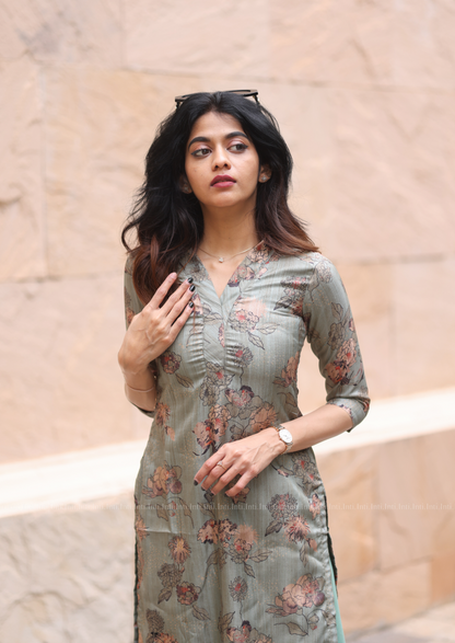 Dewdrop Fern Kurti