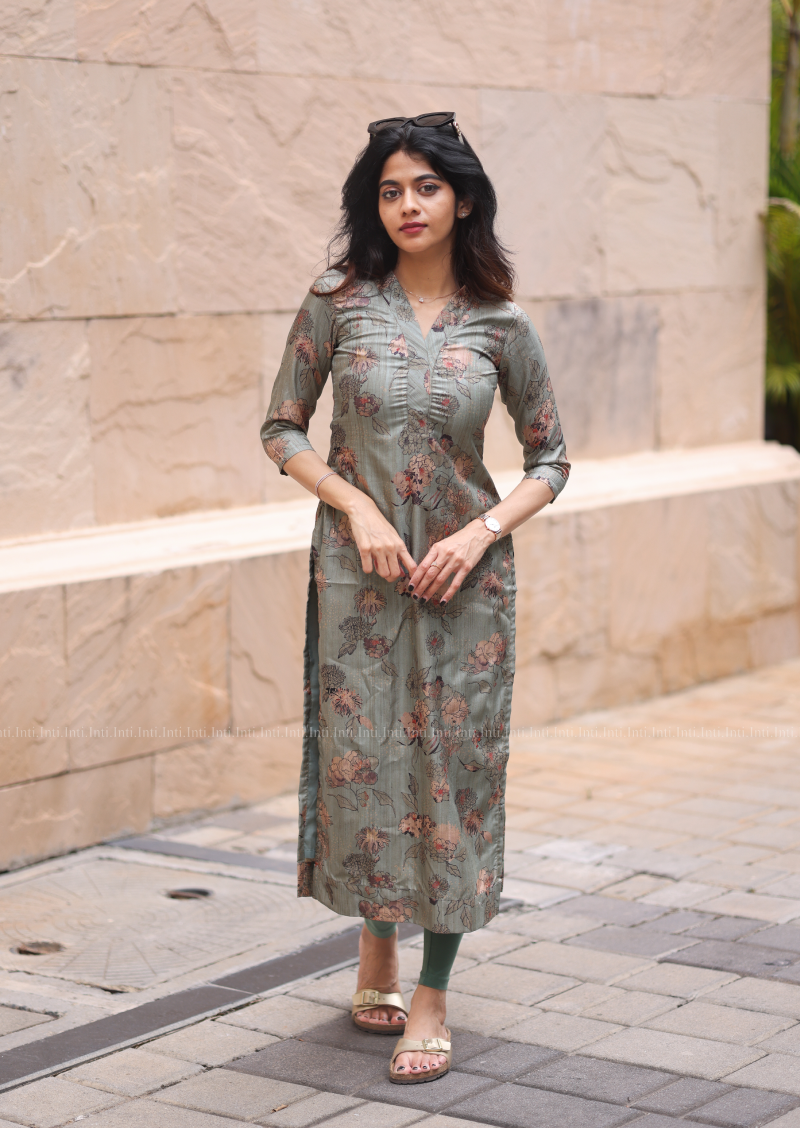 Dewdrop Fern Kurti