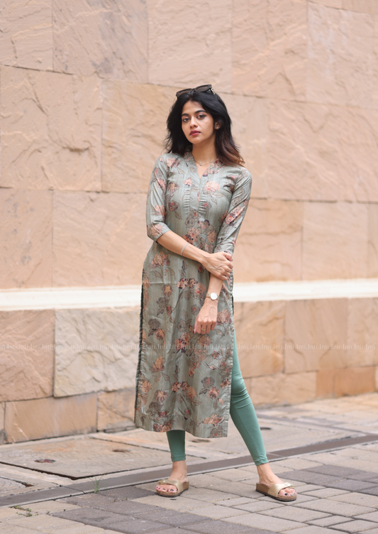Dewdrop Fern Kurti