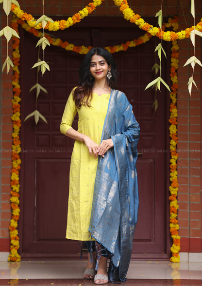 Meadow Charm Top & Dupatta Set