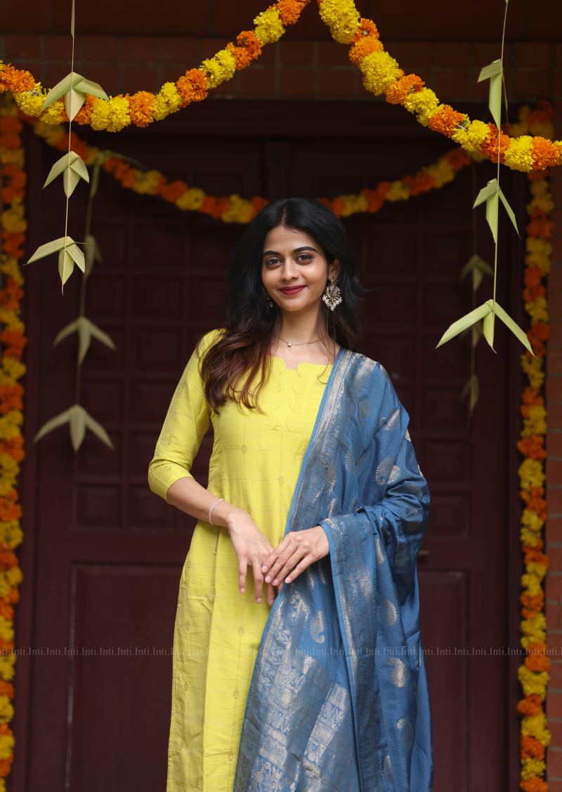 Meadow Charm Top & Dupatta Set