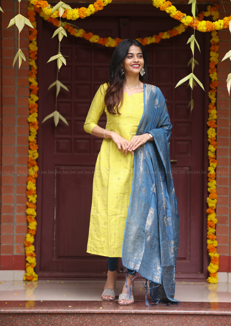 Meadow Charm Top & Dupatta Set