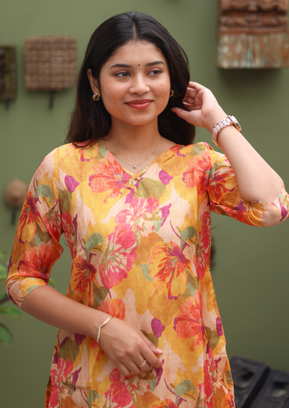 Marigold Garden Kurti