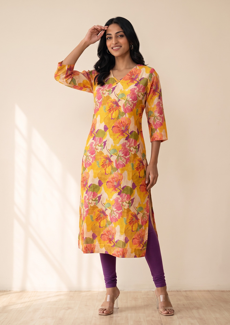 Marigold Garden Kurti