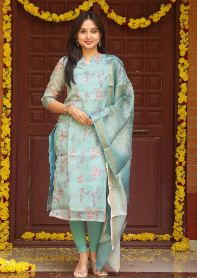 Novi Creek Top & Dupatta Set