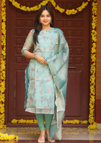 Novi Creek Top & Dupatta Set