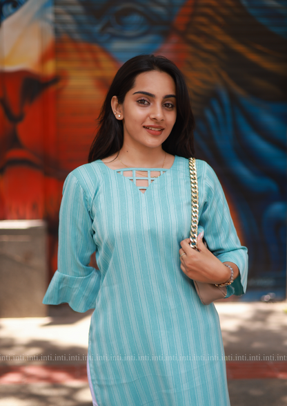 Blue Rhythm Top & Pant Set