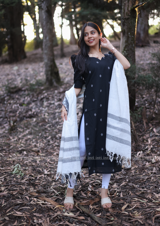 Panda Chic Top & Dupatta Set