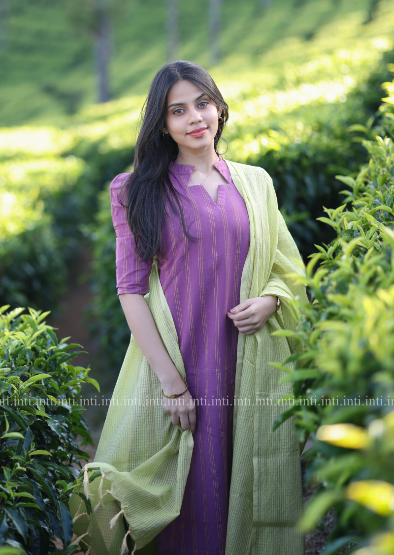 Wild Lavender Top & Dupatta Set