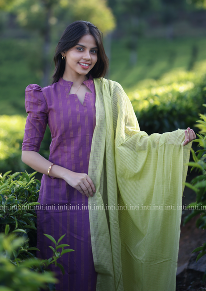 Wild Lavender Top & Dupatta Set